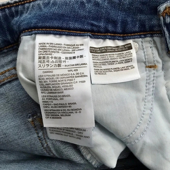 Levi's NWT 721 High Rise Skinny Jeans Women 4/27 - Picture 10 of 12